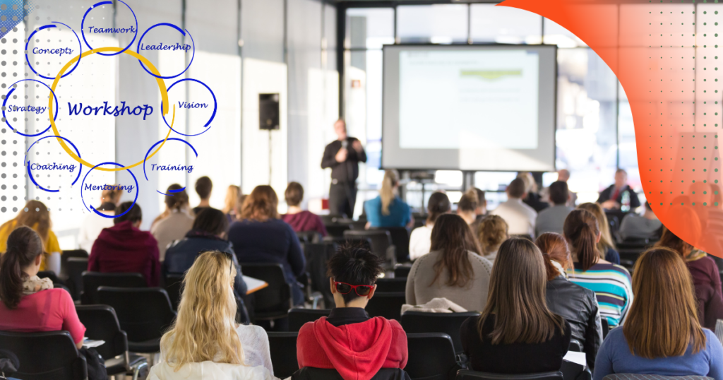 Freelance professionals attending a workshop.
