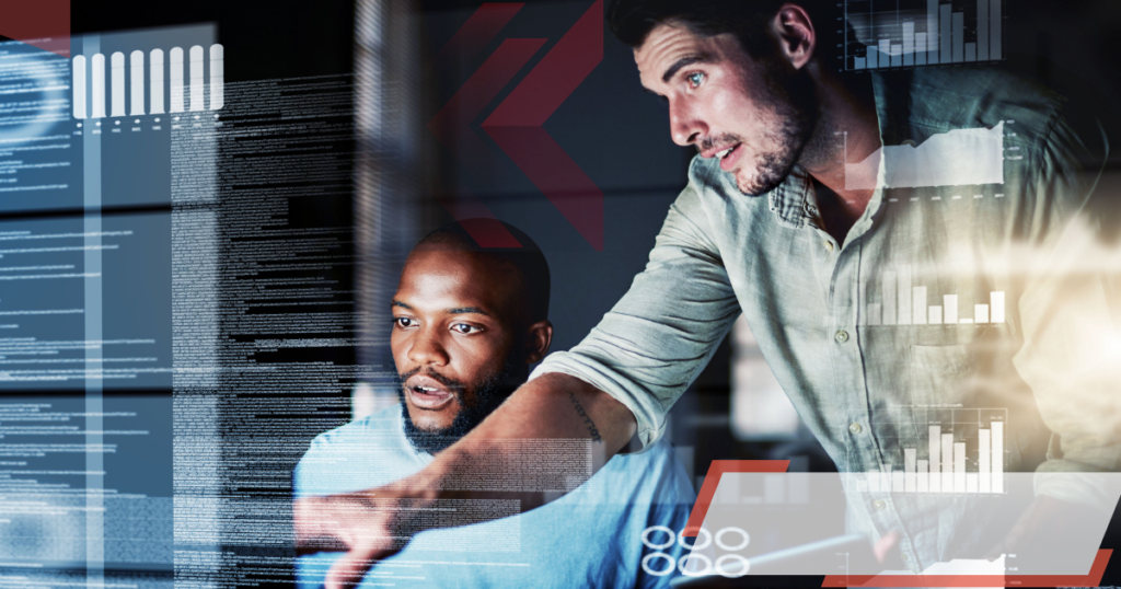 male freelancers discussing codes