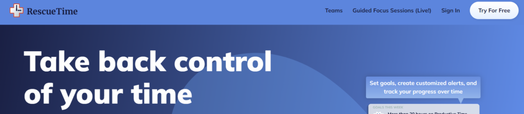 Best Free Productivity Tools - RescueTime